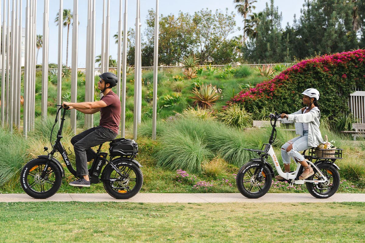 Vitilan U7 Step - thru Foldable Fat Tire Electric Bike (3 colours) - BikeVentures