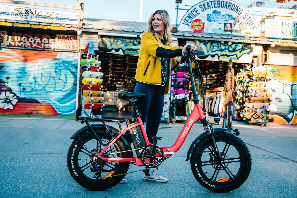 Vitilan U7 Step - thru Foldable Fat Tire Electric Bike (3 colours) - BikeVentures