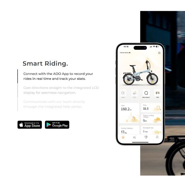 ADO Air 20 Ultra 2026 Folding Electric Bike - BikeVentures