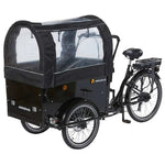 AMCargoBikes Deluxe Electric Cargo Bike Tricycle - Black - BikeVentures