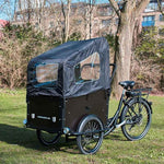AMCARGOBIKES ULTIMATE CURVE CARGO ELECTRIC BIKE TRICYCLE – 250W, SEATS UP TO 4 CHILDREN - BikeVentures