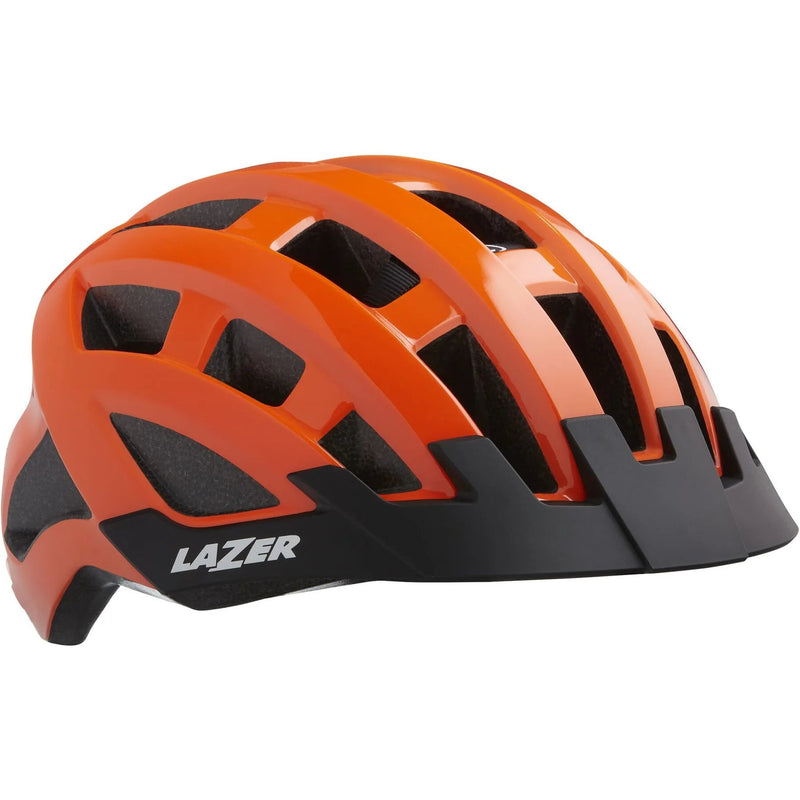 Compact Helmet, Flash Orange, Uni - Size - BikeVentures