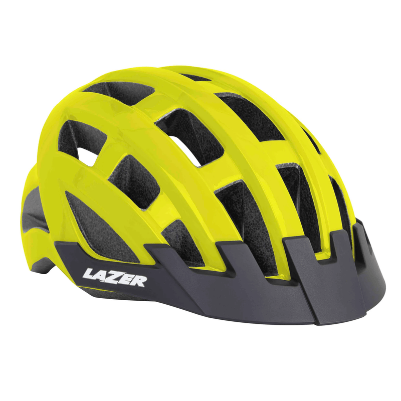 Compact Helmet, Flash Yellow, Uni - Size - BikeVentures