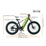 CYRUSHER ZENITH STEP - OVER ALL - TERRAIN FAT - TYRE ELECTRIC BIKE - 250W (3 colours) - BikeVentures