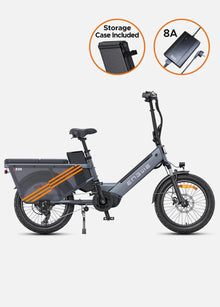 ENGWE LE20 250W Mid - drive Torque Sensor Step - Thru Cargo Ebike - BikeVentures