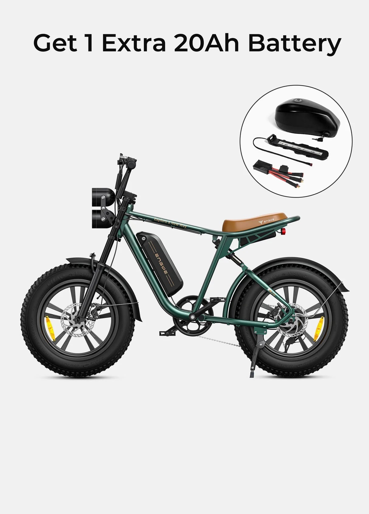 ENGWE M20 75KM+75KM Max Speed 25 km/h Dual Suspension Long Range E - bike - BikeVentures