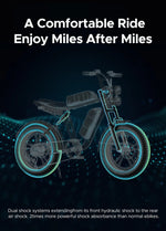 ENGWE M20 75KM+75KM Max Speed 25 km/h Dual Suspension Long Range E - bike - BikeVentures