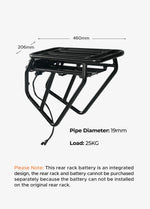 Rear Rack + 13Ah Rear Battery for Engine Pro / Engine X - BikeVentures