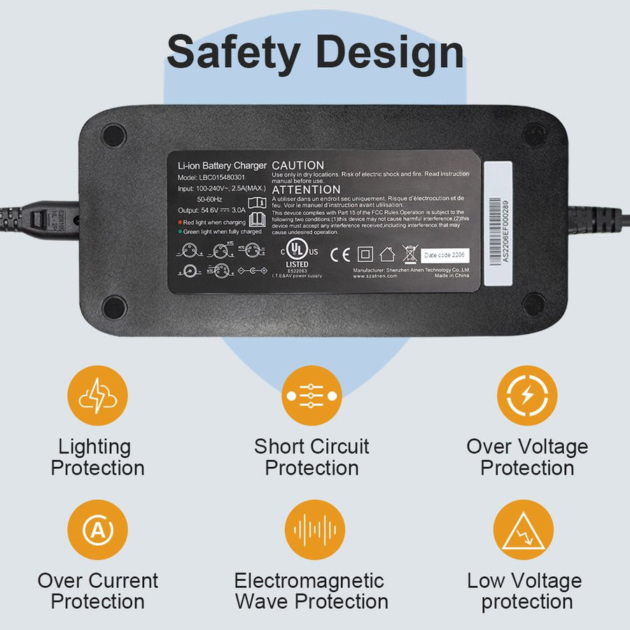 VITILAN EBIKE Electric Bike Battery Charger for V3, U7, T7 Series - BikeVentures