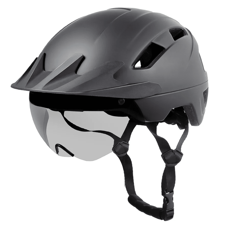 VITILAN EBIKE Mountain Cycling Helmet Adjustable Safety Shell Black L