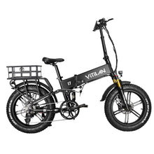 Vitilan Ebike Universal Rear Storage Basket for Electric Bikes Black - BikeVentures