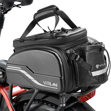 VITILAN EBIKE Waterproof Bike Rack Bag 35L Black - BikeVentures