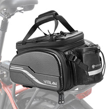 VITILAN EBIKE Waterproof Bike Rack Bag 35L Black - BikeVentures