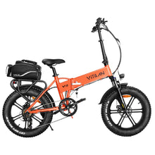VITILAN EBIKE Waterproof Bike Rack Bag 35L Black - BikeVentures