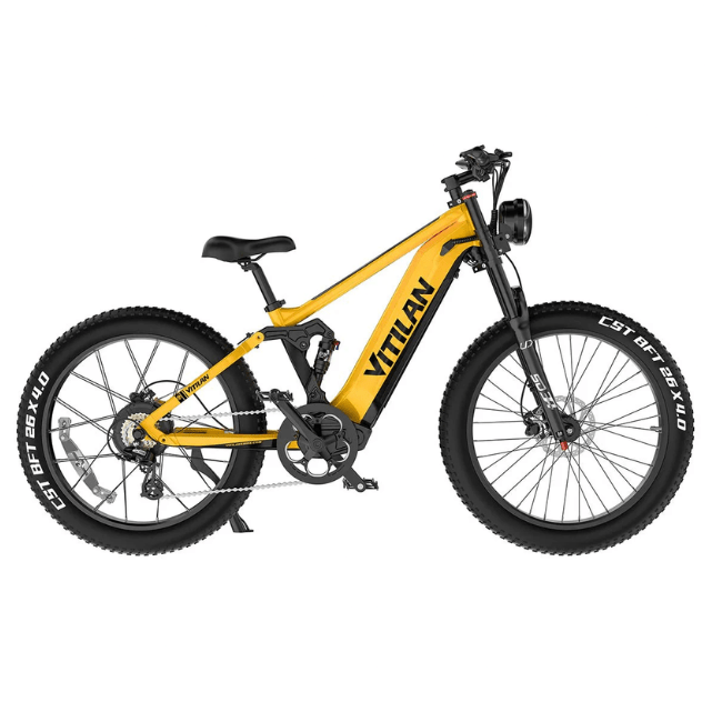 Vitilan T7 / T7 PRO Full Suspension - Fat Tyre - Electric Mountain Bike - BikeVentures
