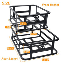 Vitilan U7/U3 Electric Bike Front and Rear Cargo Basket Set - BikeVentures
