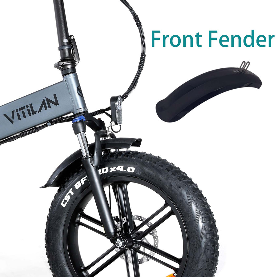 Vitilan V3 Electric Bike Fenders Front and Rear Set - BikeVentures